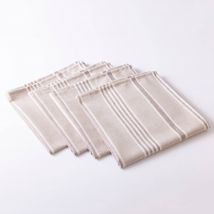 Serviettes de table rayées - lot de 4 - Blancheporte