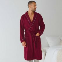 Robe de chambre maille polaire - Taille L - Rouge - Blancheporte