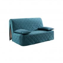 Housse canapé BZ coton bachette uni matelassé - Blancheporte