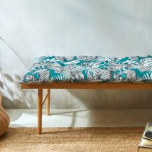 Long coussin déco coton imprimé tropical - Blancheporte