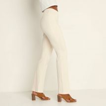 Legging bootcut uni, taille élastiquée - T34/36 - Écru - Lora Zellini - Blancheporte