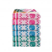 Essuie-mains éponge petite taille Pommes du verger - lots - Blancheporte