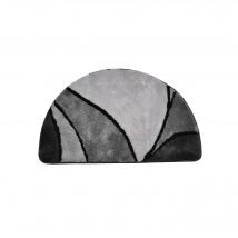 Tapis de bain demi-lune motif minéral - Blancheporte