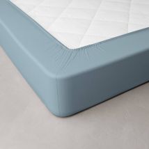 Drap-housse uni percale bonnets 40 cm - Blancheporte