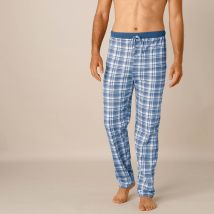 Pantalon pyjama bas droits - lot de 2 - Bleu - Taille M/48/50 - Jersey - Blancheporte