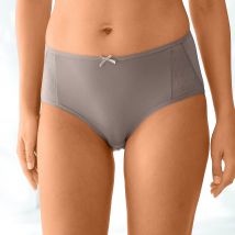 Culotte microfibre forme maxi – Lot de 2 - Taille 38/40 - Taupe - Blancheporte