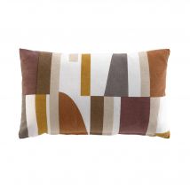 Coussin rectangulaire imprimé géométrique - Blancheporte