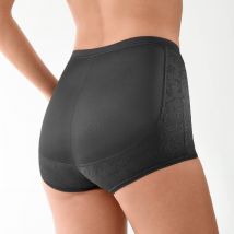 Culotte double effet - maintien modéré - Taille 46/48 - Noir - Blancheporte