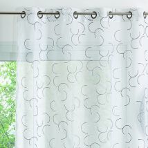 Voilage broderie demi-cercle - Blancheporte