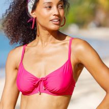 Haut de maillot de bain avec armatures Solaro - forme corbeille - Rose - 100C - Blancheporte