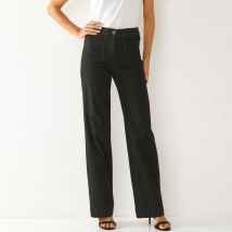 Jean coupe large taille haute, stature moyenne - Blancheporte