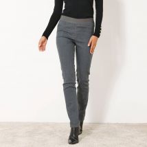 Jegging denim taille élastiquée - petite stature - Taille 40 - Gris - Blancheporte