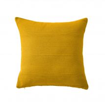 Housse coussin unie coton tissage artisanal - Blancheporte