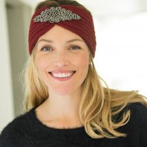 Headband en maille avec bijou - Blancheporte