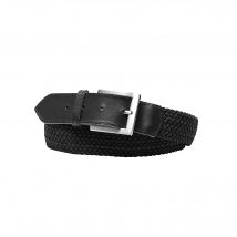 Ceinture tressée extensible finitions cuir - Blancheporte