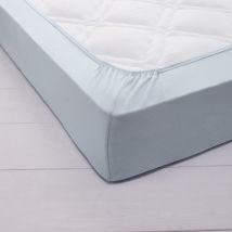 Drap-housse irrétrécissable uni coton - Blancheporte