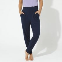 Pantalon de yoga en maille, coupe ultra confort - Taille 52 - Bleu - Blancheporte