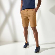 Bermuda chino ceinture arrondie sous le ventre - Taille 52 - Marron - Blancheporte