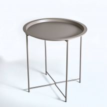 Table d'appoint forme ronde en métal - Blancheporte