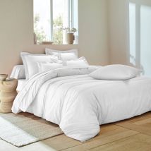 Linge de lit uni coton - Blanc - Coton - Colombine - Blancheporte