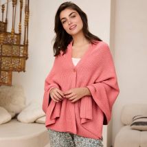 Poncho couvre-épaules en maille - Taille Tu - Orange - Blancheporte