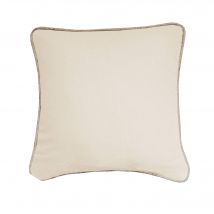 Coussin uni biais en jute - Blancheporte