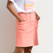 Jupe évasée à poches - Taille 46 - Orange - Blancheporte