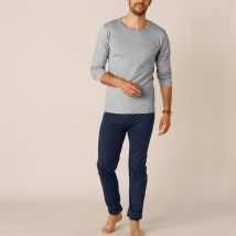 Caleçon long Thermoperle coton - lot de 2 - Bleu - Taille L - Coton - Thermoperle - Blancheporte