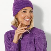 Bonnet en maille unie - Blancheporte