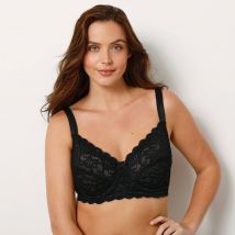 Soutien-gorge dentelle avec armatures - minimiseur - Noir - 105C - Blancheporte