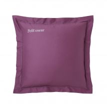 Taie d'oreiller coton, personnalisable - Violet - Coton - Colombine - Blancheporte
