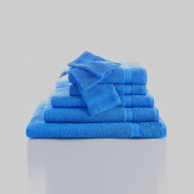 Collection serviettes de bain unies 420 g/m2 confort moelleux - Bleu - Coton - Colombine - Blancheporte