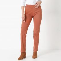 Pantalon sculptant, ceinture ventre plat - Taille 38 - Marron - Blancheporte