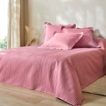 Couvre-lit matelassé microfibre motif géométrique - Blancheporte