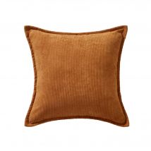 Coussin uni velours côtelé - Blancheporte