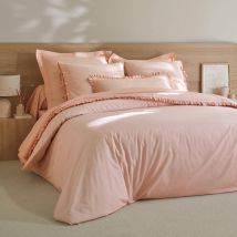 Linge de lit uni percale - Rose - Coton/percale De Coton - Colombine - Blancheporte
