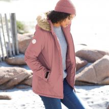 Parka imperméable zippée capuche - Taille 38 - Rose - Blancheporte