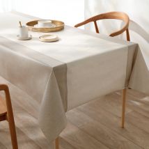 Nappe toile cirée imprimée faux-uni - Blancheporte