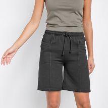 Bermuda molleton gratté - Taille 54 - Noir - Blancheporte
