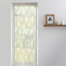 Vitrage passe-tringle motif géométrique - Blancheporte