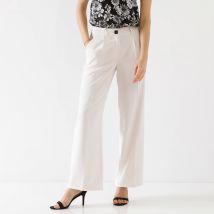 Pantalon large fluide - Taille 52 - Écru - Blancheporte
