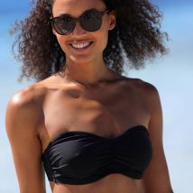 Haut de maillot de bain avec armatures Solaro - forme bandeau - Noir - 95E - Blancheporte