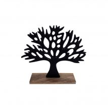 Arbre de vie métal, support bois - Blancheporte