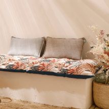 Long coussin de sol imprimé feuillage - Blancheporte