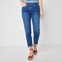 Jean stretch coupe mom - Taille 42 - Bleu - Blancheporte