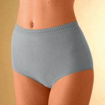 Culotte maxi coton - lot de 10 - Neutre - Taille 38/40 - Coton - Blancheporte