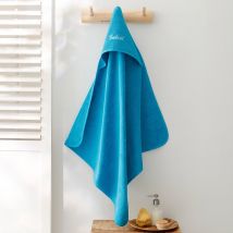 Cape de bain bébé personnalisable - Turquoise - Coton - Colombine Des Petits - Blancheporte