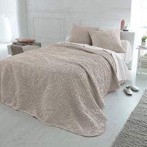 Jeté de lit uni style boutis Mélissa - Blancheporte