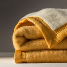 Couverture bicolore pure laine 800 g/m² - Blancheporte