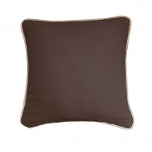 Coussin uni biais en jute - Blancheporte